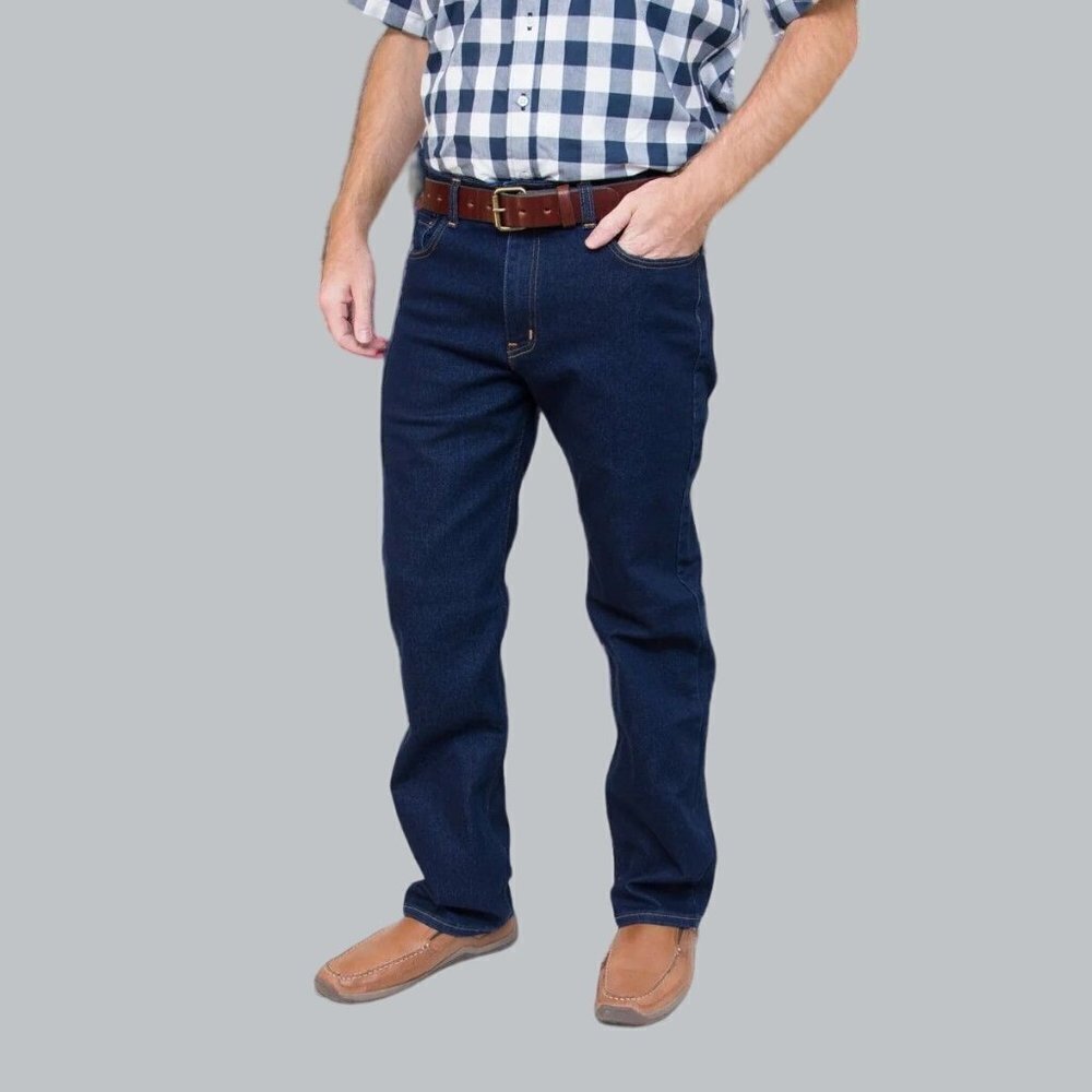 All American Clothing Co Mens A1776 blue denim jeans straight leg NEW 44 X 32